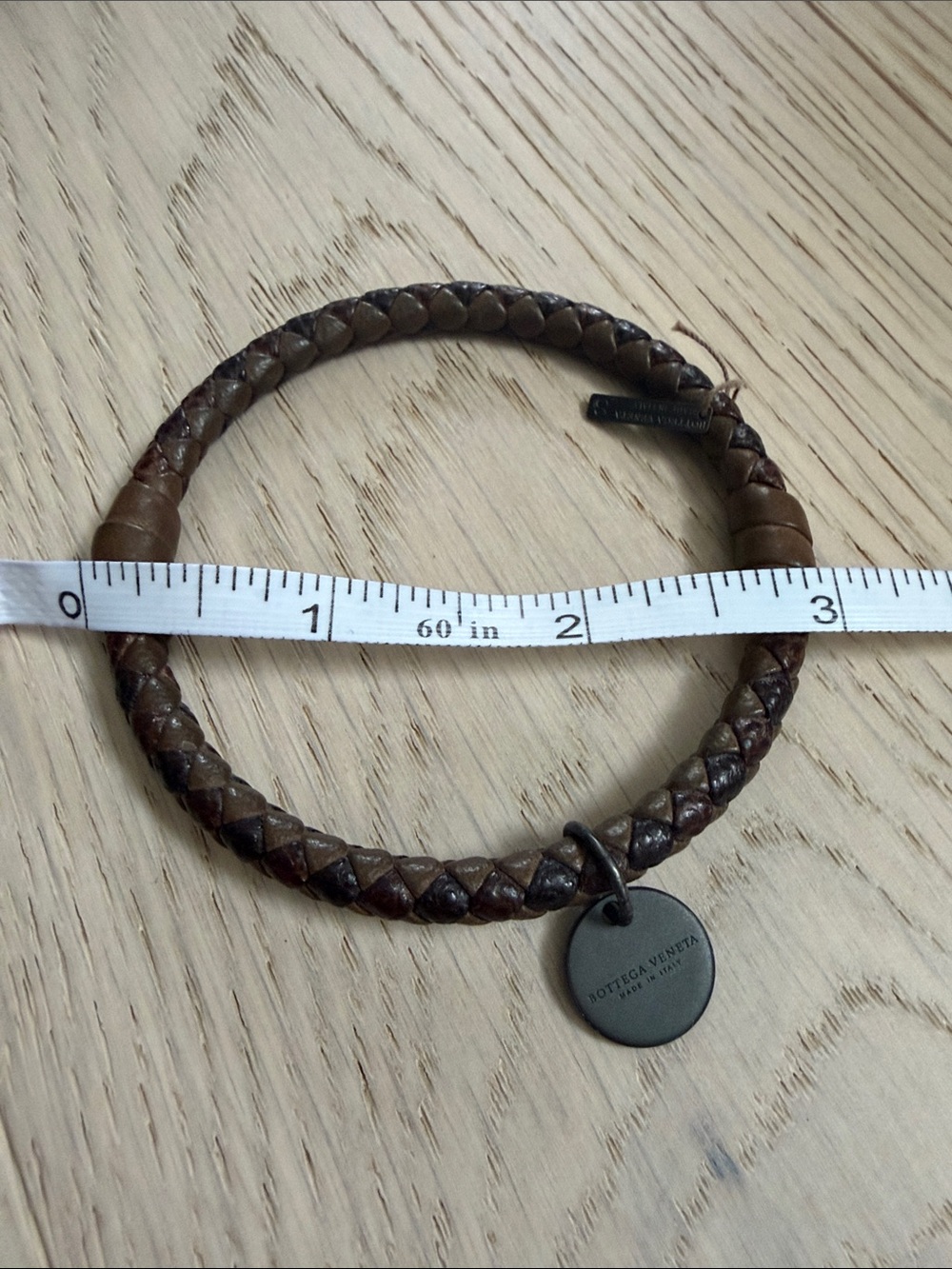 Bottega Veneta Brown Braided Leather Bracelet - Picture 6 of 6
